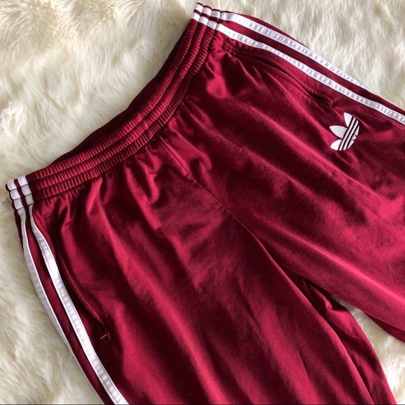 adidas Other - Adidas Originals Maroon Burgundy Track Pants